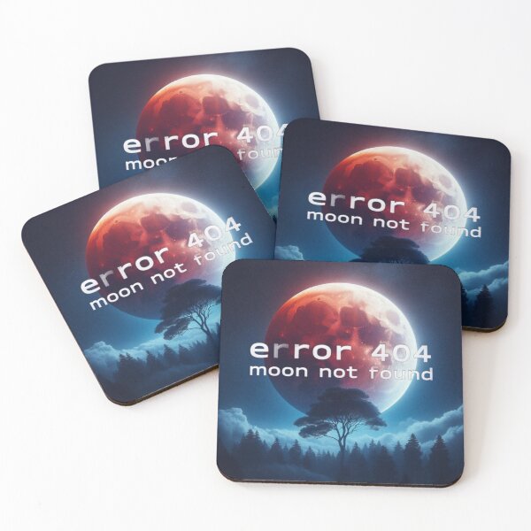 Item preview, Error 404: Moon Not Found - Lunar Eclipse Shirt designed and sold by ChristianCoding.