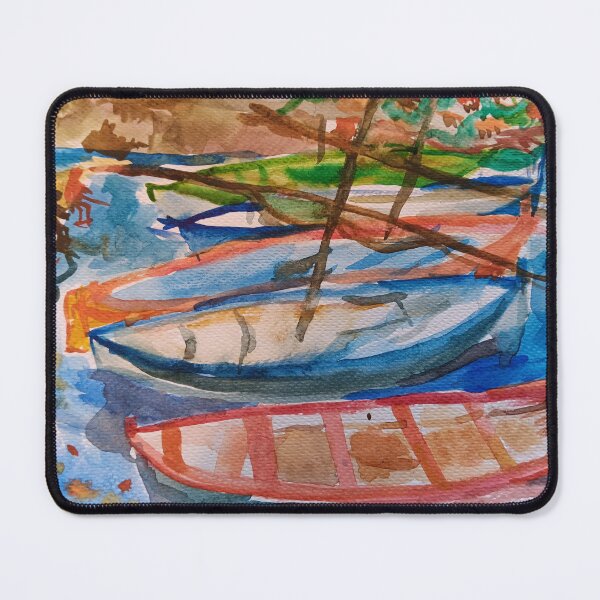 Item preview, Boats in Collioure designed and sold by Couleursdart.