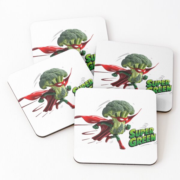 Item preview, Super Green – Broccoli Superhero Saving the World! designed and sold by StormArte.