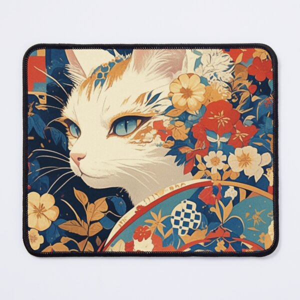 Item preview, A cat in a kimono designed and sold by Mikan2500.