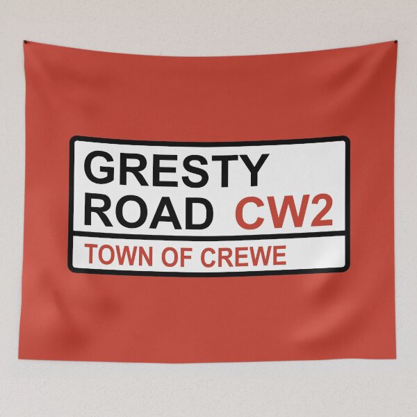 Item preview, Crewe Alexandra Gresty Road Iconic Street Sign designed and sold by DelfDesign.