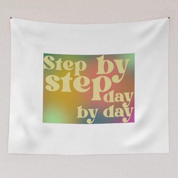 Item preview, Step, day by day. Motivational aesthetic Pinterest quote designed and sold by Mart’s.
