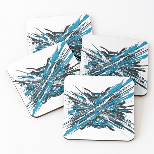 Item preview, Angular shapes, blue movement designed and sold by Sigtrix.