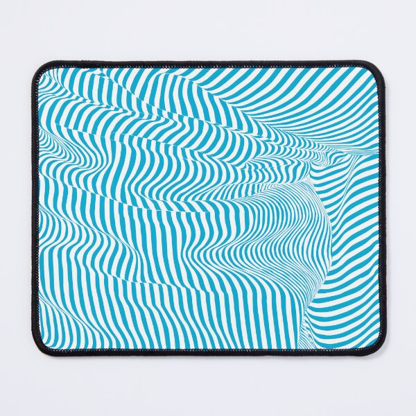 Item preview, Illusion turquoise crease / wave line effect designed and sold by Whimsy Trail Co.