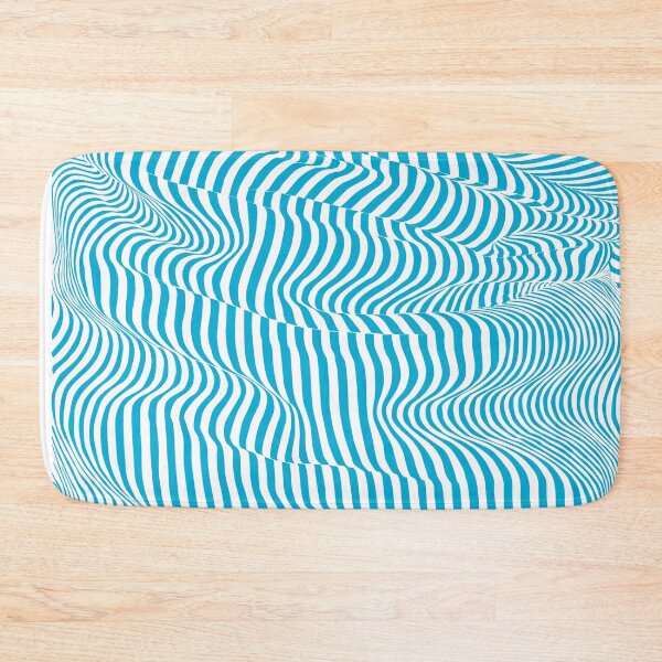 Item preview, Illusion turquoise crease / wave line effect designed and sold by Whimsy Trail Co.
