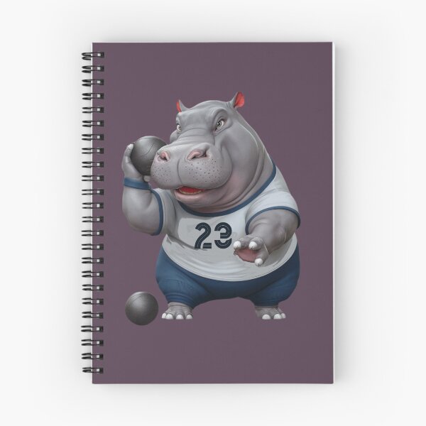 Item preview, Strong Hippopotamus Athlete Competing in Olympic Shot Put designed and sold by NiRia Spot.