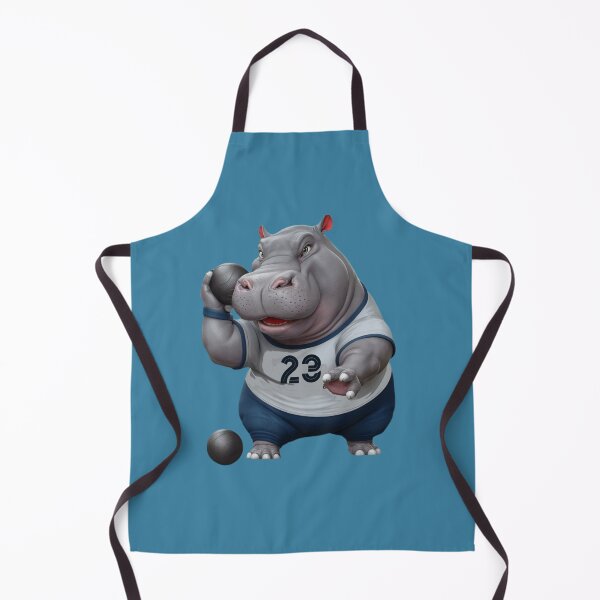 Item preview, Strong Hippopotamus Athlete Competing in Olympic Shot Put designed and sold by NiRia Spot.
