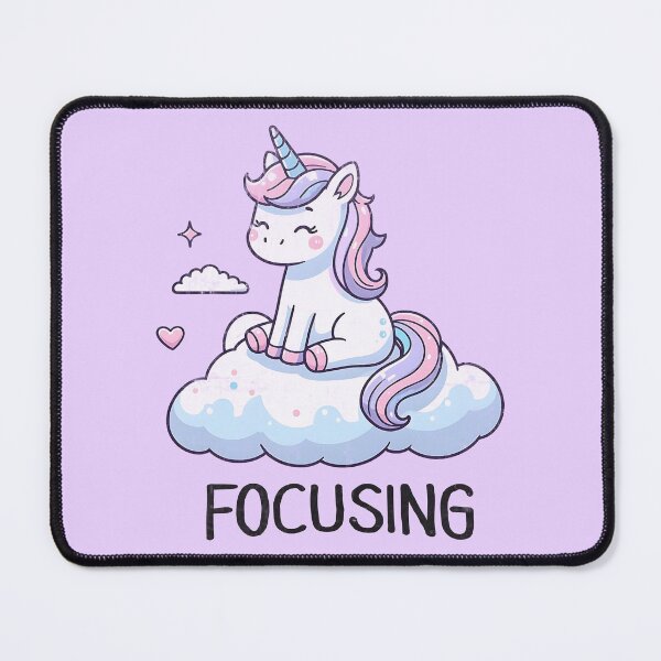 Item preview, Focusing at the office - Sleeppy Unicorn designed and sold by AwesomeBeyondLimits.