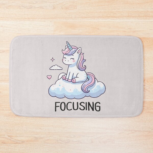 Item preview, Focusing at the office - Sleeppy Unicorn designed and sold by AwesomeBeyondLimits.