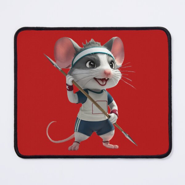 Item preview, Tiny Mouse Javelin Thrower Ready for Olympic Games designed and sold by NiRia Spot.