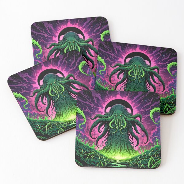Item preview, Cthulhu the evil all seeing Eldritch Lovecraftian God Anime Manga style art designed and sold by Vintage Designs +.
