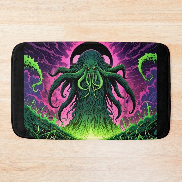 Item preview, Cthulhu the evil all seeing Eldritch Lovecraftian God Anime Manga style art designed and sold by Vintage Designs +.