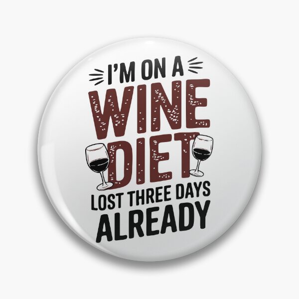 Item preview, I’m on a Wine Diet – Funny Wine Lover Design designed and sold by Twisted Kids.