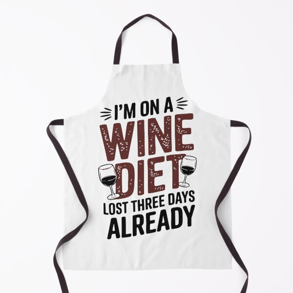 Item preview, I’m on a Wine Diet – Funny Wine Lover Design designed and sold by Twisted Kids.