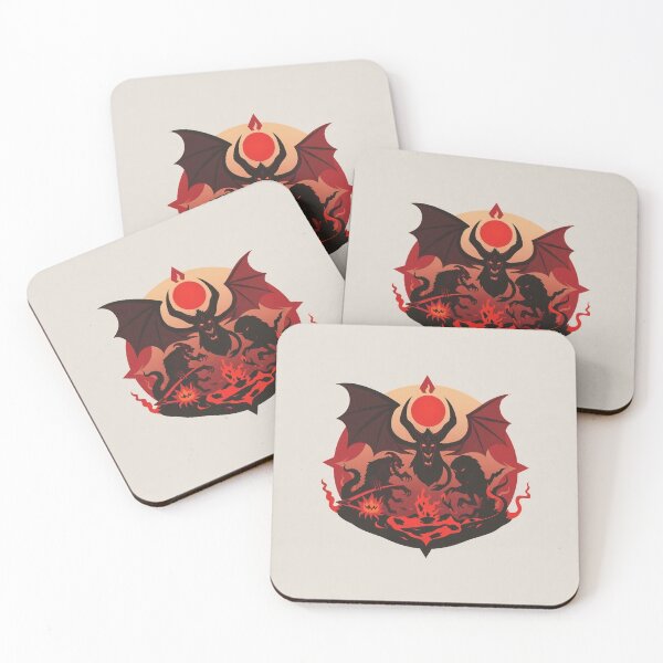 Item preview, Satan with his minions in Hell a Hellscape cool design designed and sold by Vintage Designs +.