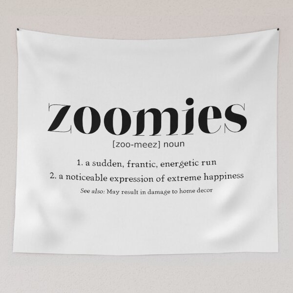 Item preview, Zoomies Definition, Dog Decor, Cat Decor, Funny Pet designed and sold by SimplyDefined.