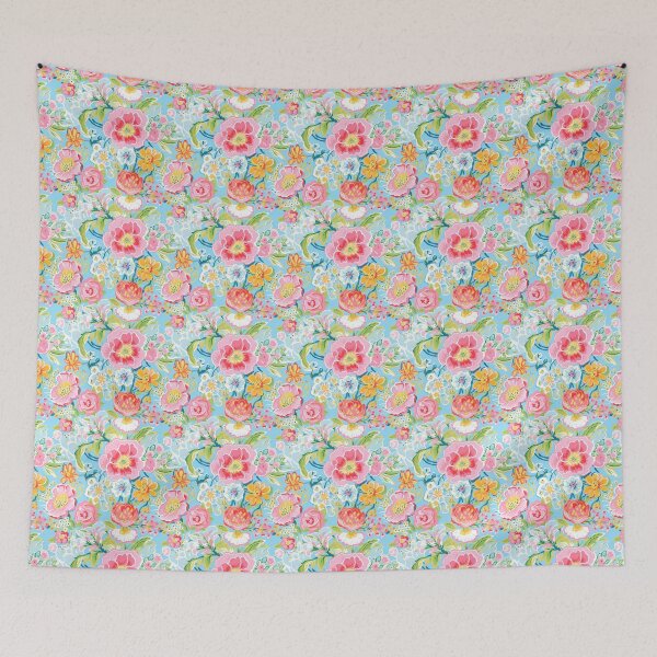 Item preview, vibrant artistic florals designed and sold by PoppyLaneStudio.