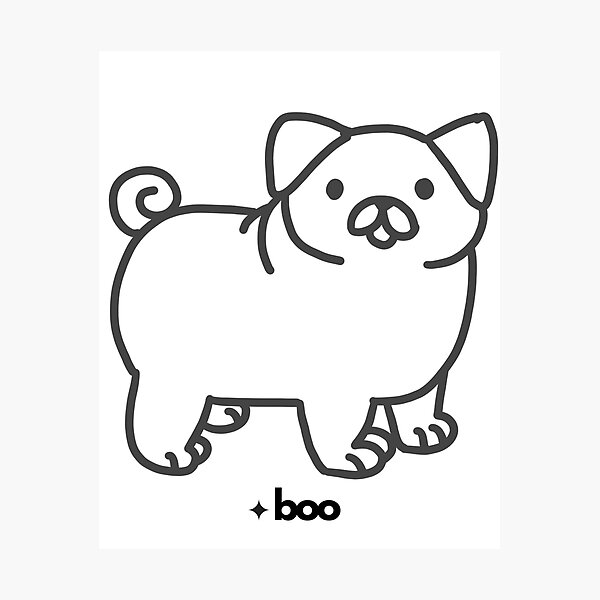 Item preview, Pug Dog by DRAW WITH BOO designed and sold by DRAW-WITH-BOOO.