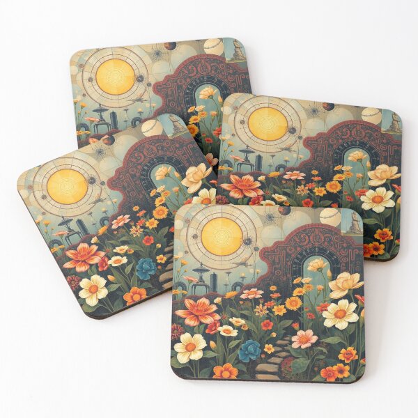 Item preview,  A Beautiful Flower Garden painting inspired by Gustav Klimt designed and sold by Vintage Designs +.