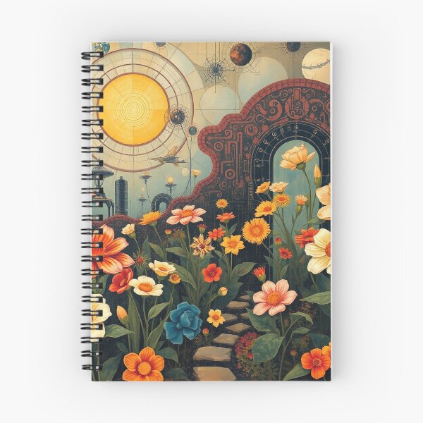 Item preview,  A Beautiful Flower Garden painting inspired by Gustav Klimt designed and sold by Vintage Designs +.