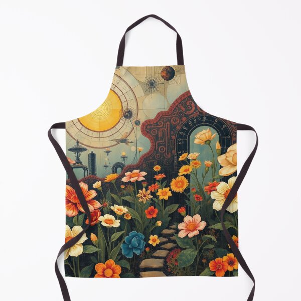 Item preview, A Beautiful Flower Garden painting inspired by Gustav Klimt designed and sold by Vintage Designs +.