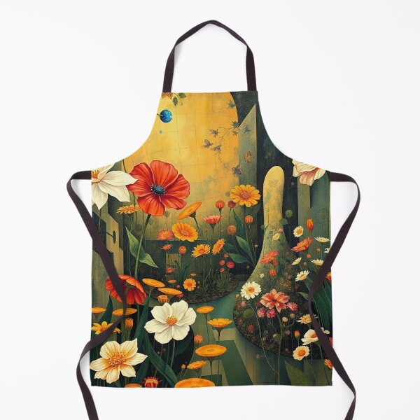 Item preview,  A Beautiful Flower Garden painting inspired by Gustav Klimt designed and sold by Vintage Designs +.
