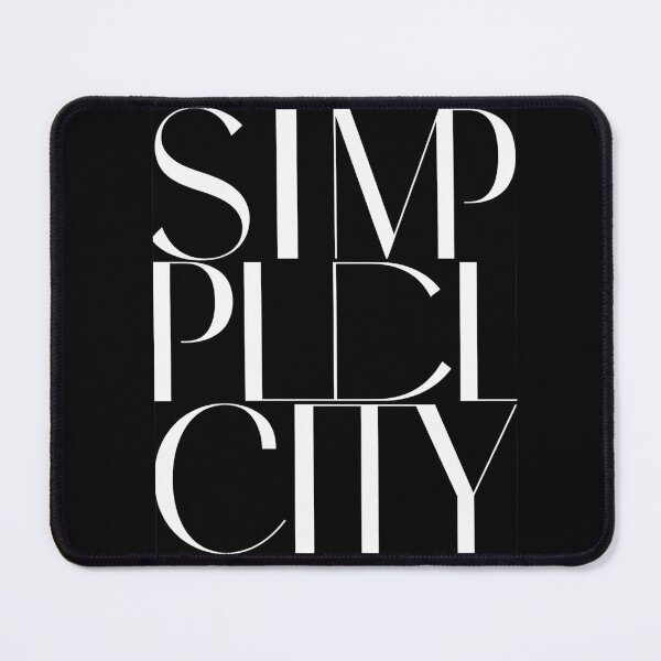 Item preview, Word "simplicity" with Minimal Style designed and sold by Zineshopz.