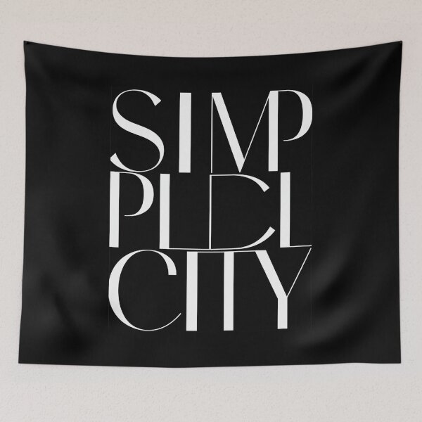 Item preview, Word "simplicity" with Minimal Style designed and sold by Zineshopz.