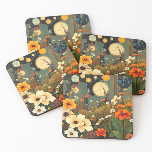 Item preview,  A Beautiful Flower Garden painting inspired by Gustav Klimt designed and sold by Vintage Designs +.