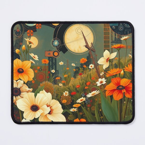 Item preview, A Beautiful Flower Garden painting inspired by Gustav Klimt designed and sold by Vintage Designs +.