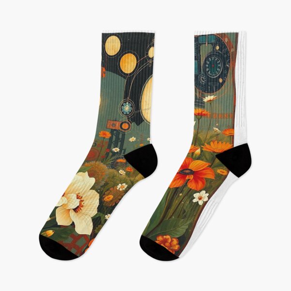 Item preview,  A Beautiful Flower Garden painting inspired by Gustav Klimt designed and sold by Vintage Designs +.