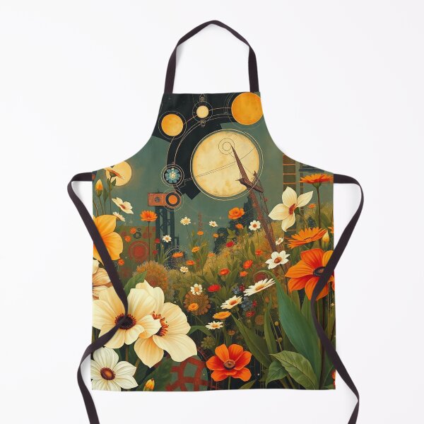 Item preview, A Beautiful Flower Garden painting inspired by Gustav Klimt designed and sold by Vintage Designs +.