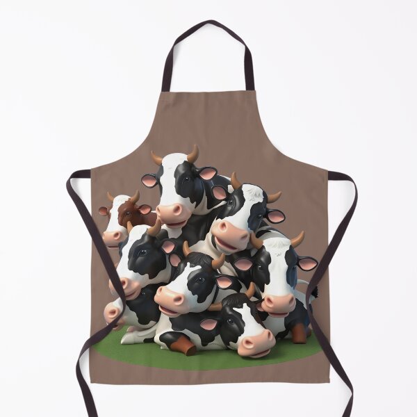 Item preview, Playful Cow Pile - Cute and Funny Stacked Cows designed and sold by FarmOfCuties.