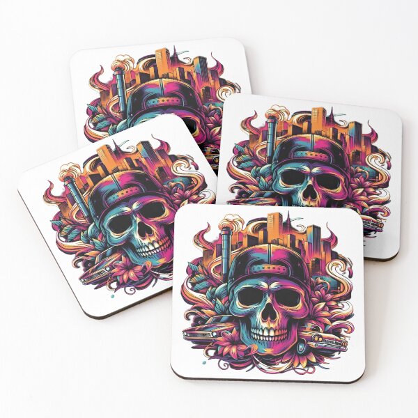 Item preview, Neon Skull City: Urban Vibes designed and sold by thabit903.