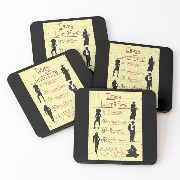 Item preview, Kill Bill Death List 5 designed and sold by Candywrap Studio.
