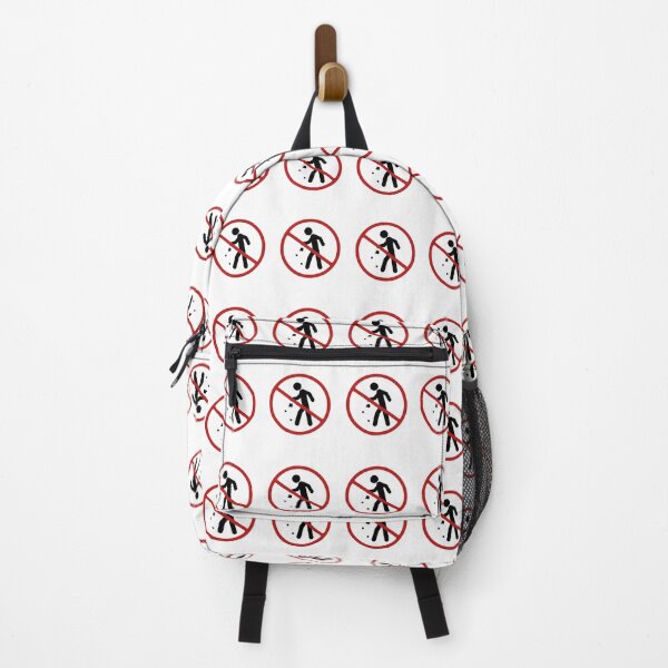 Item preview, Prohibited Litter Sign, Black, Red, White Signage, No Rubbish  designed and sold by AASparksDesigns.