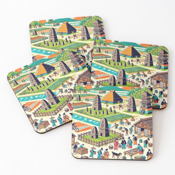 Item preview, Ancient Japanese Kofun Tombs designed and sold by BobArtGallery.