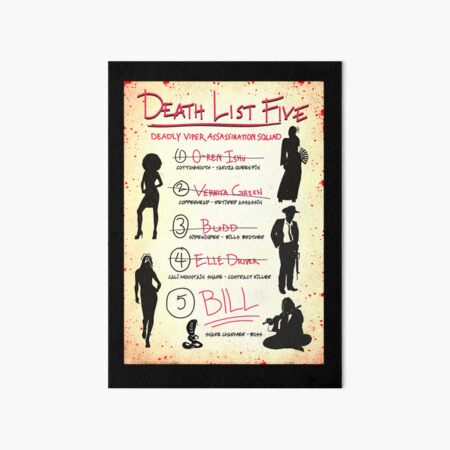 Item preview, Death List Five designed and sold by Candywrap Studio.