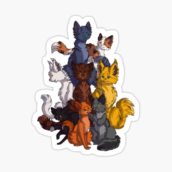 Ravenpaw, Firepaw & Greypaw (Warrior Cats) Sticker by MoonDaneka