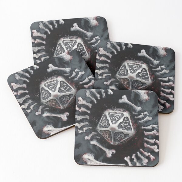 Item preview, Bone Dice of Fate - Dark Fantasy Gaming Art designed and sold by PragmaticP.