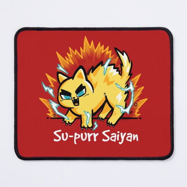 Item preview, Supurr saiyan cat designed and sold by NemiMakeit.
