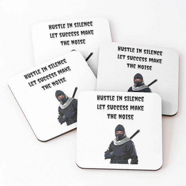Item preview, Silent Hustle: Ninja Motivation designed and sold by Farsky-Fashion.