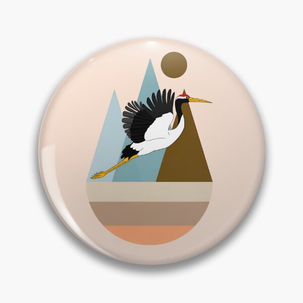 Item preview, Minimalist Crane Flight in Soft Tones designed and sold by SevenRevolution.