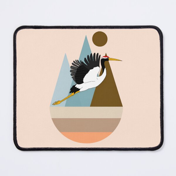 Item preview, Minimalist Crane Flight in Soft Tones designed and sold by SevenRevolution.