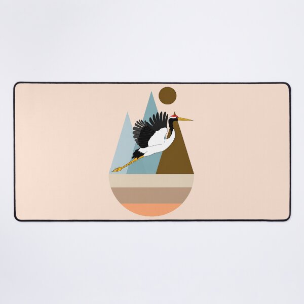 Item preview, Minimalist Crane Flight in Soft Tones designed and sold by SevenRevolution.