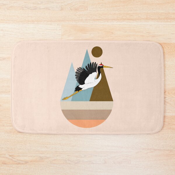 Item preview, Minimalist Crane Flight in Soft Tones designed and sold by SevenRevolution.