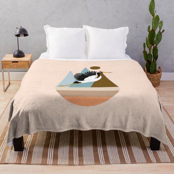 Item preview, Minimalist Crane Flight in Soft Tones designed and sold by SevenRevolution.