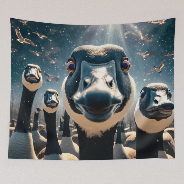 Item preview, Curious geese designed and sold by Eric Nagel.
