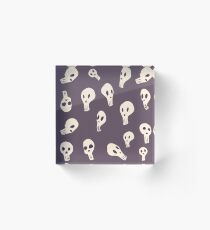 Quirky Skulls Acrylic Block