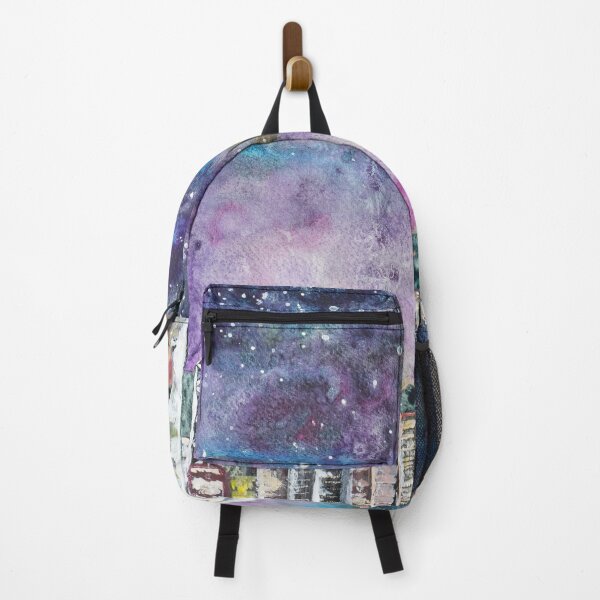 Item preview, hand painted galaxy painting Hong Kong skyline version 2 designed and sold by ColorandColor.